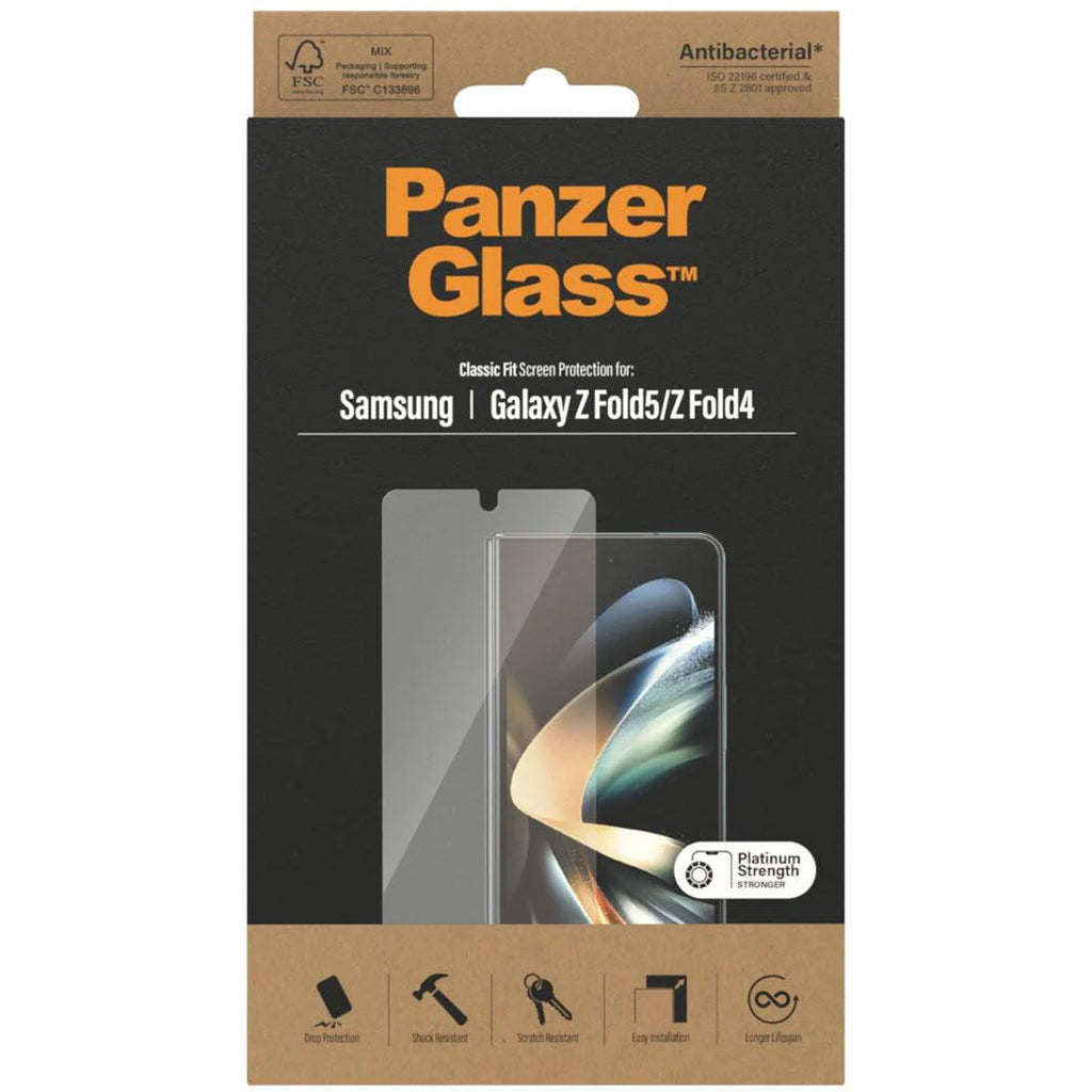 PanzerGlass Front Glass Screen Protector for Galaxy Z Fold5/4 [Ultra-Wide Fit]