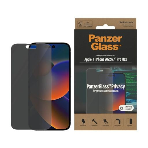 PanzerGlass Apple iPhone 14 Pro Max Privacy Screen Protector Classic Fit