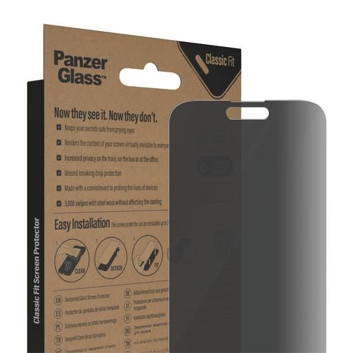 PanzerGlass Apple iPhone 14 Pro Max Privacy Screen Protector Classic Fit