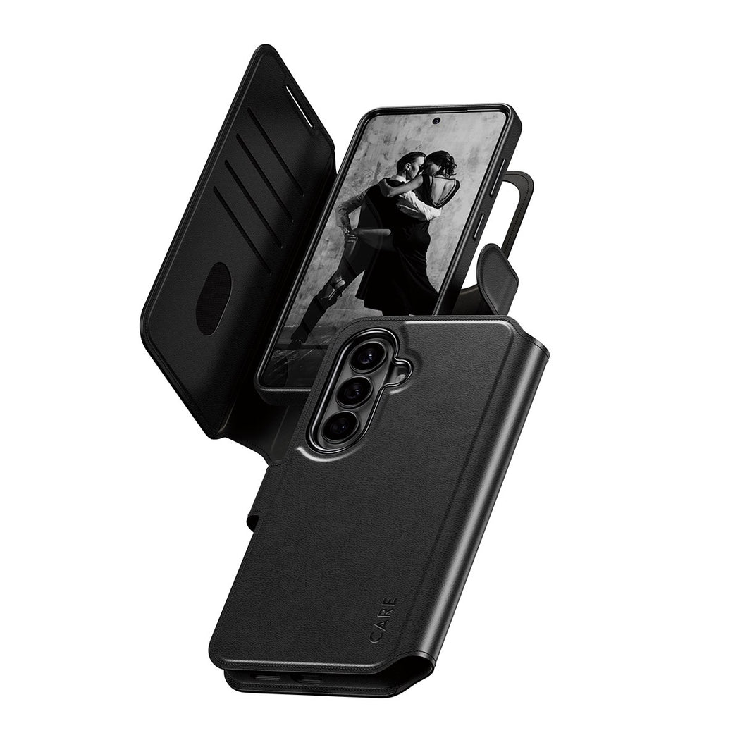 PanzerGlass Care Tango Wallet Case for Samsung Galaxy S26 - Black