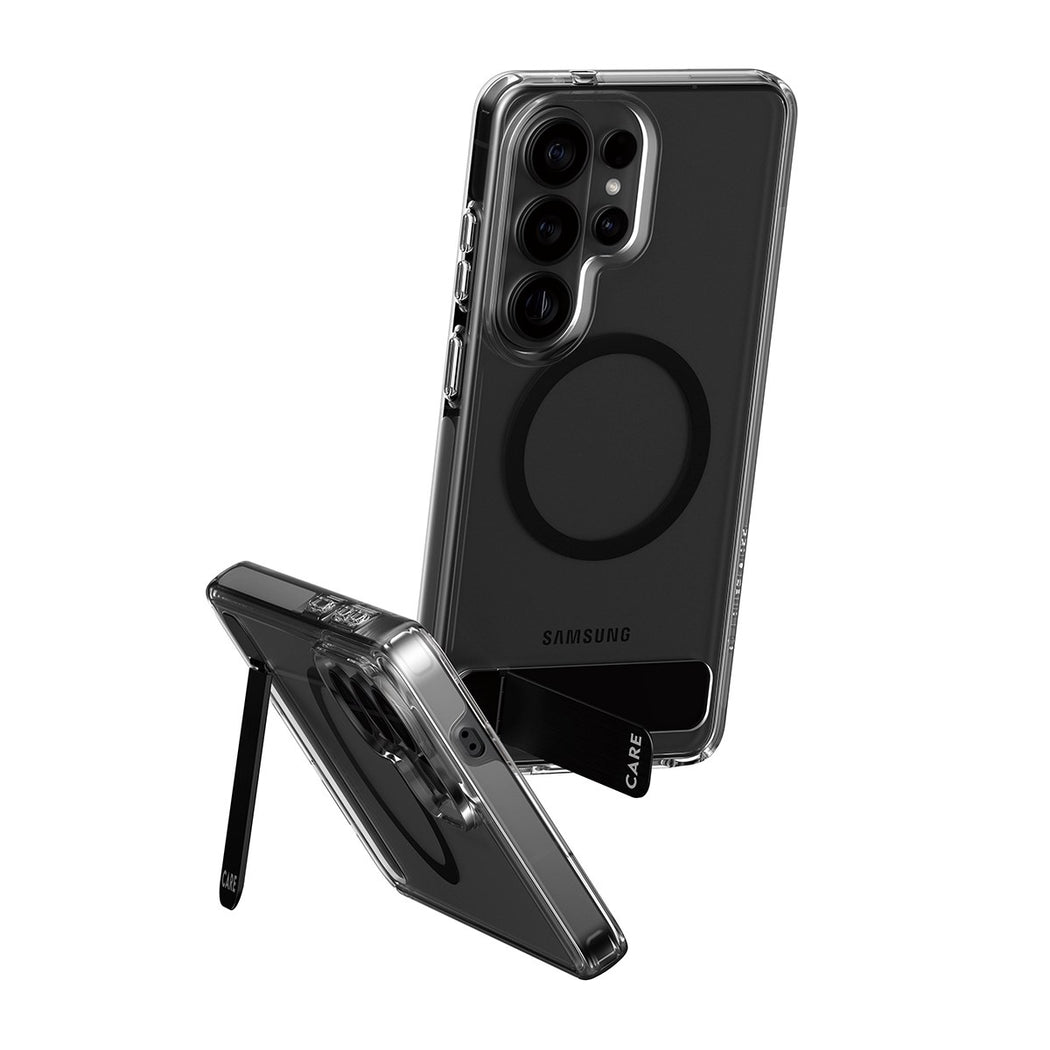 PanzerGlass Care Kickstand & Qi  for Samsung Galaxy S26 Ultra - Clear/Black