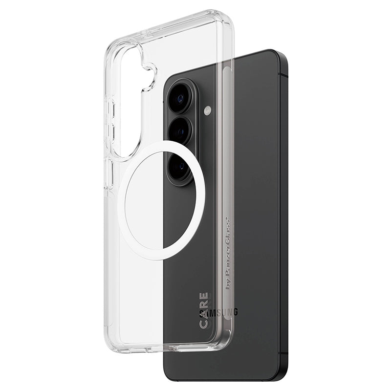 PanzerGlass Care Urban Explorer Qi  for Samsung Galaxy S26 - Clear/White