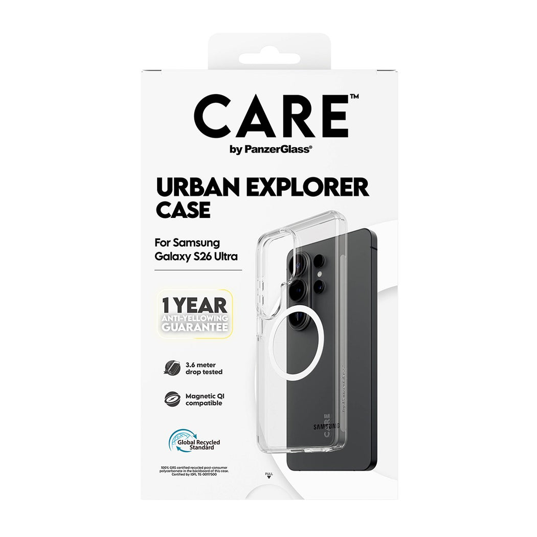 PanzerGlass Care Urban Explorer Qi for Samsung Galaxy S26 Ultra - Clear