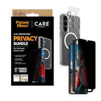 Thumbnail for PanzerGlass Care 3-in-1 Privacy Bundle for Samsung Galaxy S26+ - Clear