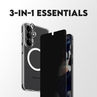 Thumbnail for PanzerGlass Care 3-in-1 Privacy Bundle for Samsung Galaxy S26+ - Clear