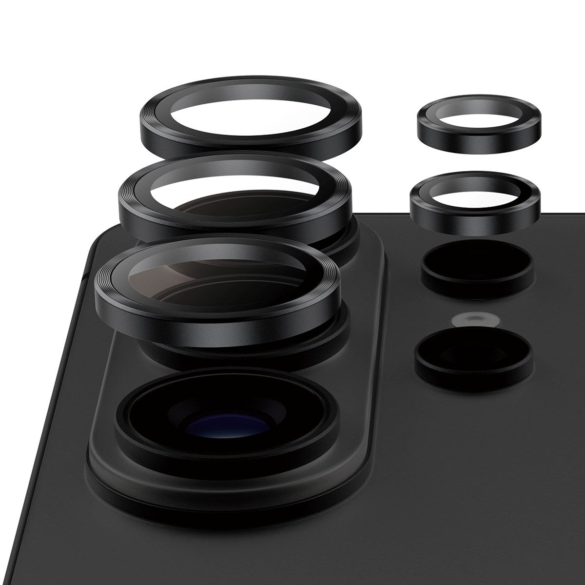 PanzerGlass Hoops Ceramic Lens Protector for Samsung Galaxy S26 Ultra - Black