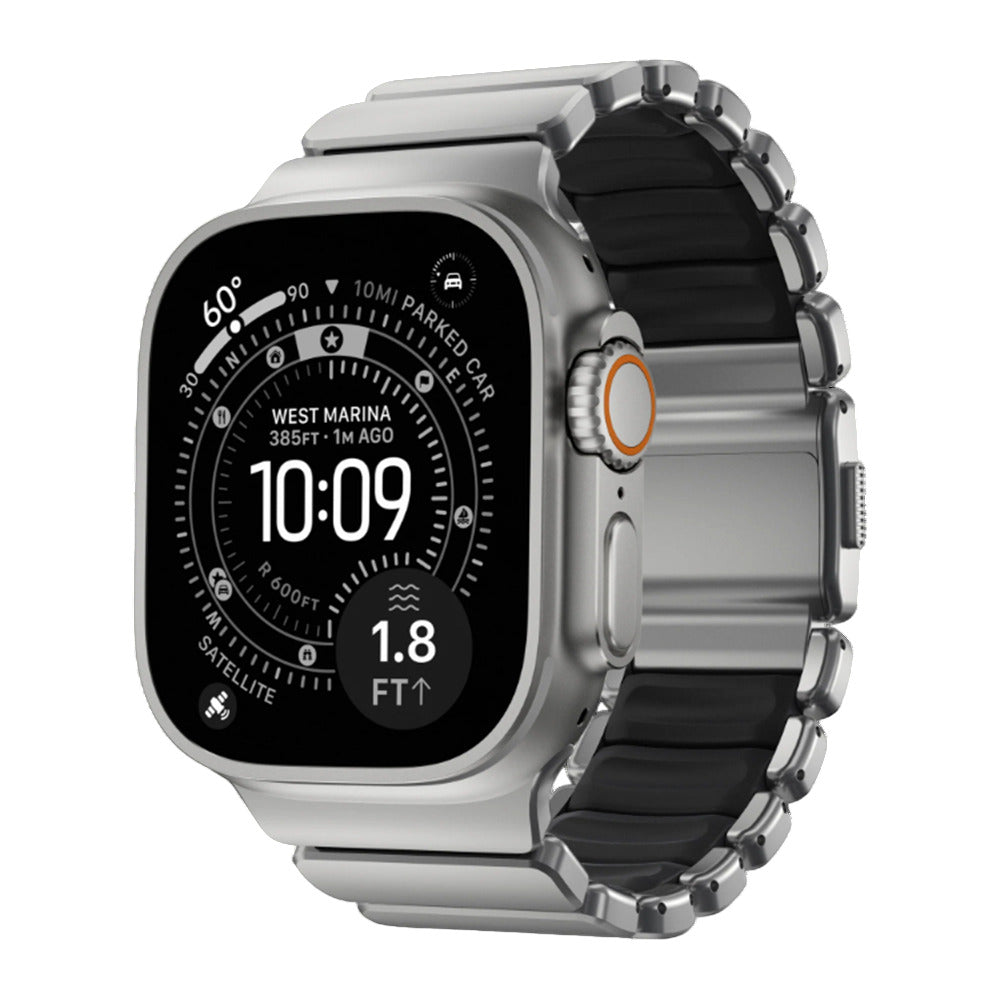 NOMAD Stratos for Apple Watch (49mm/ULTRA1&2) - Natural/Black