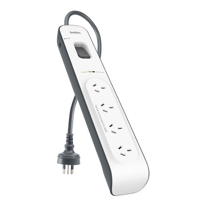 Belkin SurgeMaster 4 Outlet Surge Protection Strip with 2M Power Cord