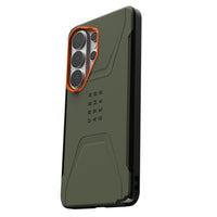 Thumbnail for UAG Civilian Case with Magnet for Samsung Galaxy S26 Ultra - Olive/Orange