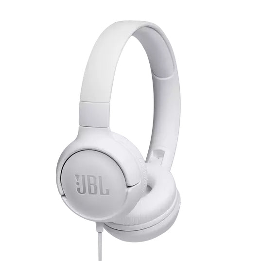 JBL Tune 500 Wired on-ear headphones - White