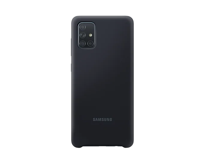 Samsung Galaxy A71 Silicone Cover - Black