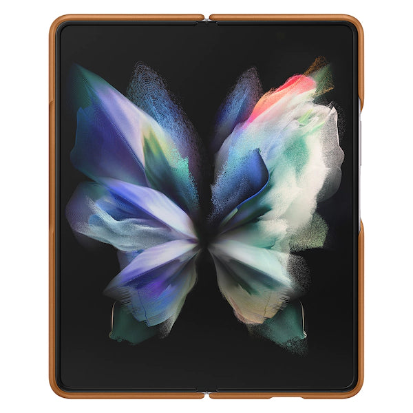 Samsung Leather Cover for Galaxy Fold3 - Camel