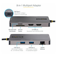 Thumbnail for Startech USB C Multiport Adapter - Space Grey