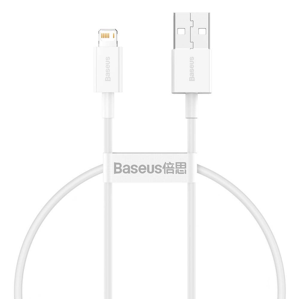 Baseus Superior Series SHORT USB-A to Lightning Charging Cable 25cm for iPhone/iPad - White