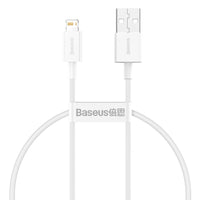Thumbnail for Baseus Superior Series SHORT USB-A to Lightning Charging Cable 25cm for iPhone/iPad - White
