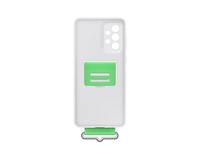 Thumbnail for Samsung Silicone Cover with Strap for Galaxy A73 5G - White
