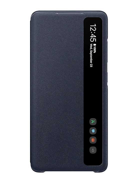 Samsung Galaxy S20FE Clear View Case Cover - Navy Black