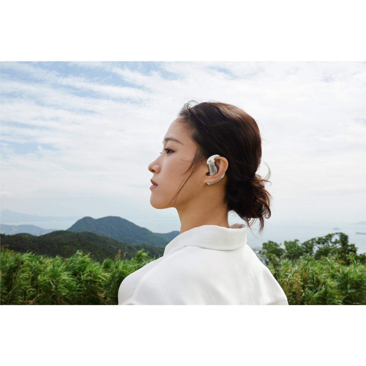 Shokz OpenFit Pro Wireless Open Ear Headphones - White