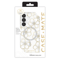 Thumbnail for Case Mate Floral Gems Case with Magnet for Samsung Galaxy S26+ (S26 Plus) - Gold