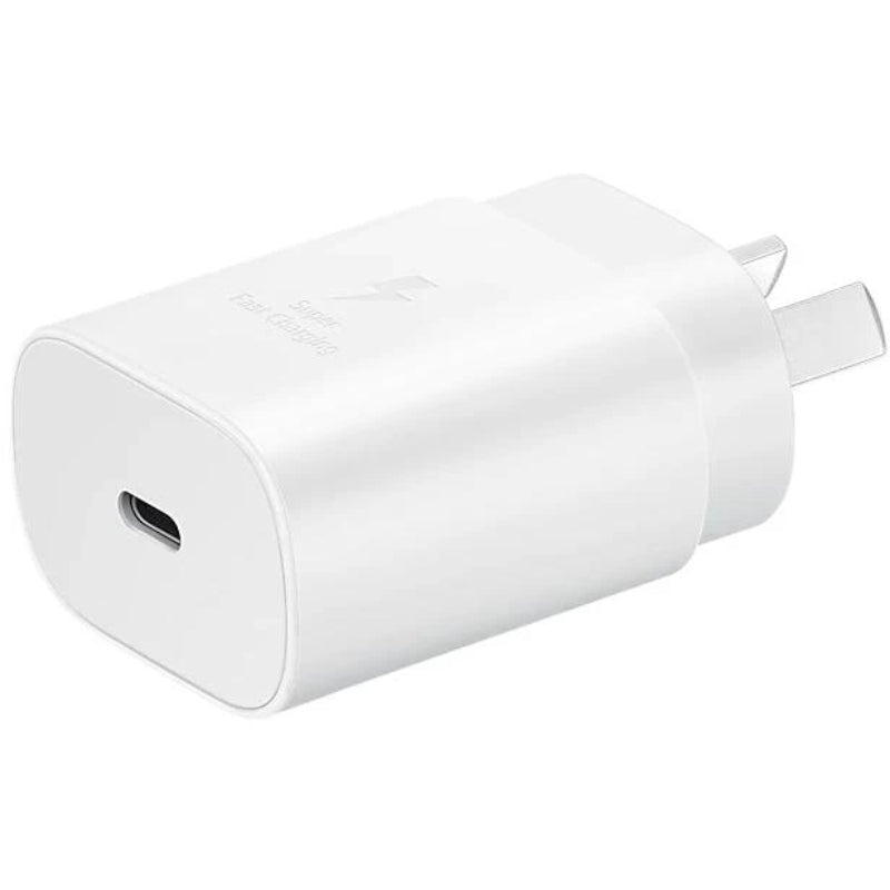 Samsung AC Charger 25W USB-C (2024 GAN Model) - White (No Cable)