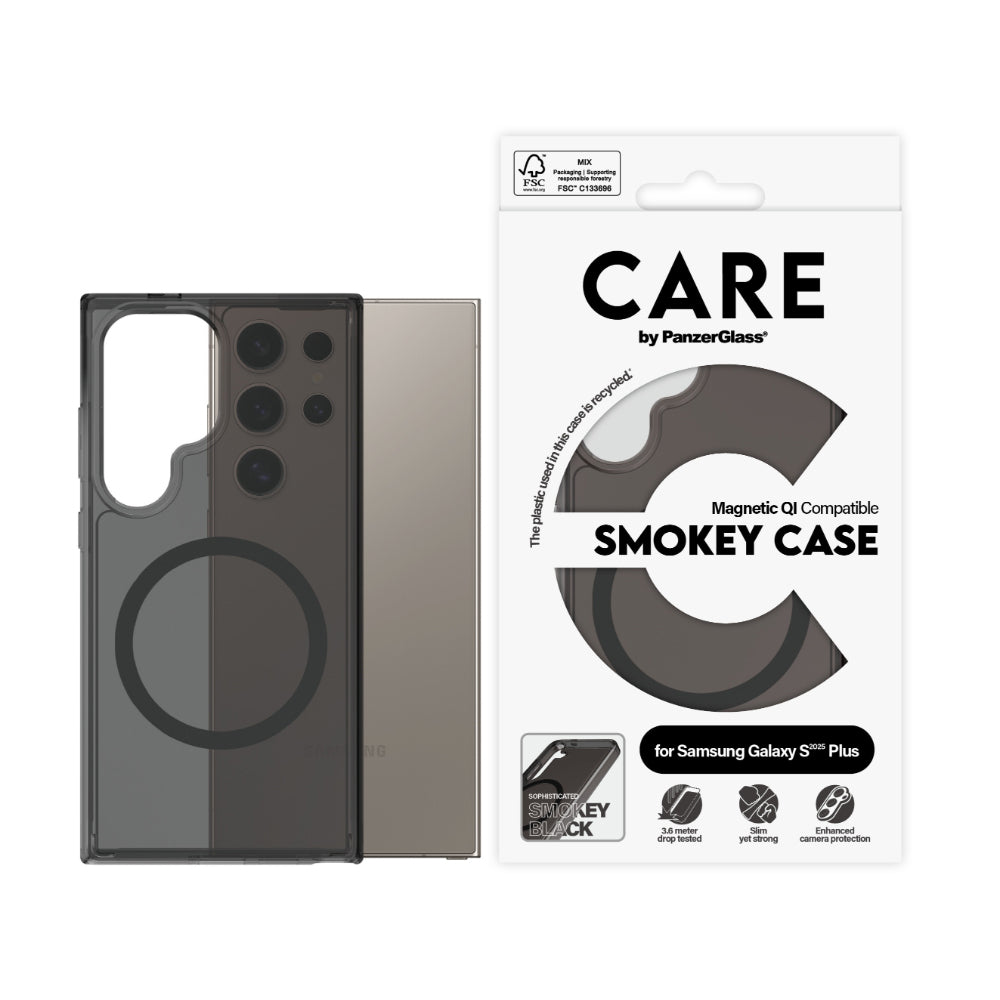 PanzerGlass CARE by Flagship Magsafe Case for Samsung Galaxy S25 Ultra- Smoke