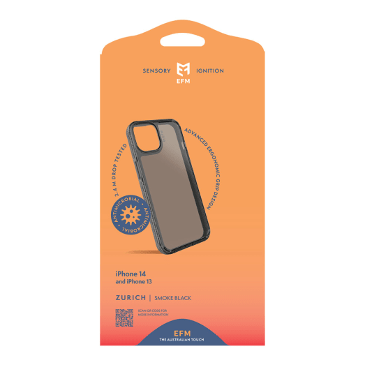 EFM Zurich Case Armour For iPhone 13 (6.1")/iPhone 14 (6.1") - Black / Grey