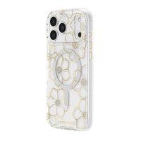 Case-Mate Floral Gems MagSafe Case for iPhone 18 Pro Max - Gold