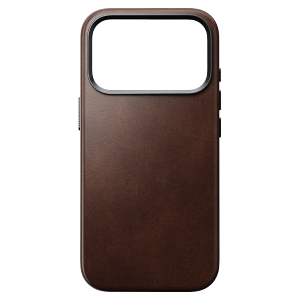 NOMAD Traditional Case for iPhone 18 Pro - Rustic Brown Horween