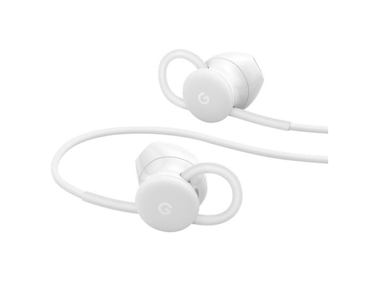 Google Pixel In-Ear Wired Digital Earbuds Headset for USB-C Phones - White