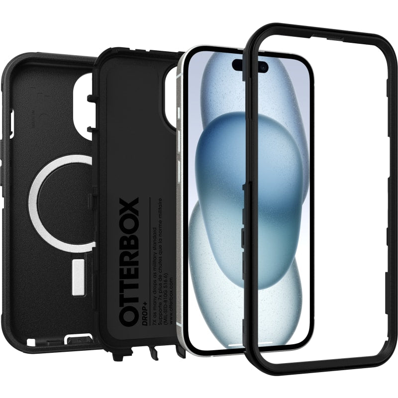 OtterBox Defender MagSafe Case for iPhone 16e/15/14/13 - Black