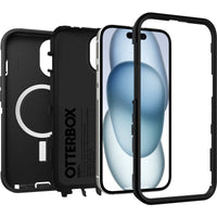 Thumbnail for OtterBox Defender MagSafe Case for iPhone 16e/15/14/13 - Black