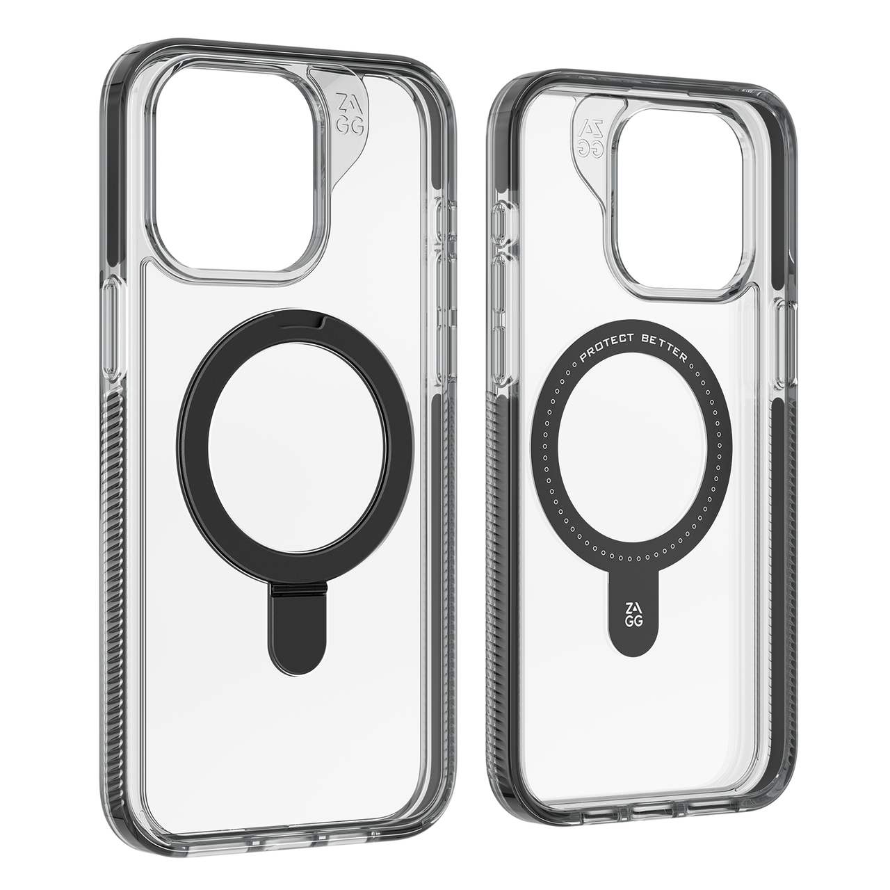 Santa Cruz Snap Case Ring Stand | iPhone 15 - Clear/Black