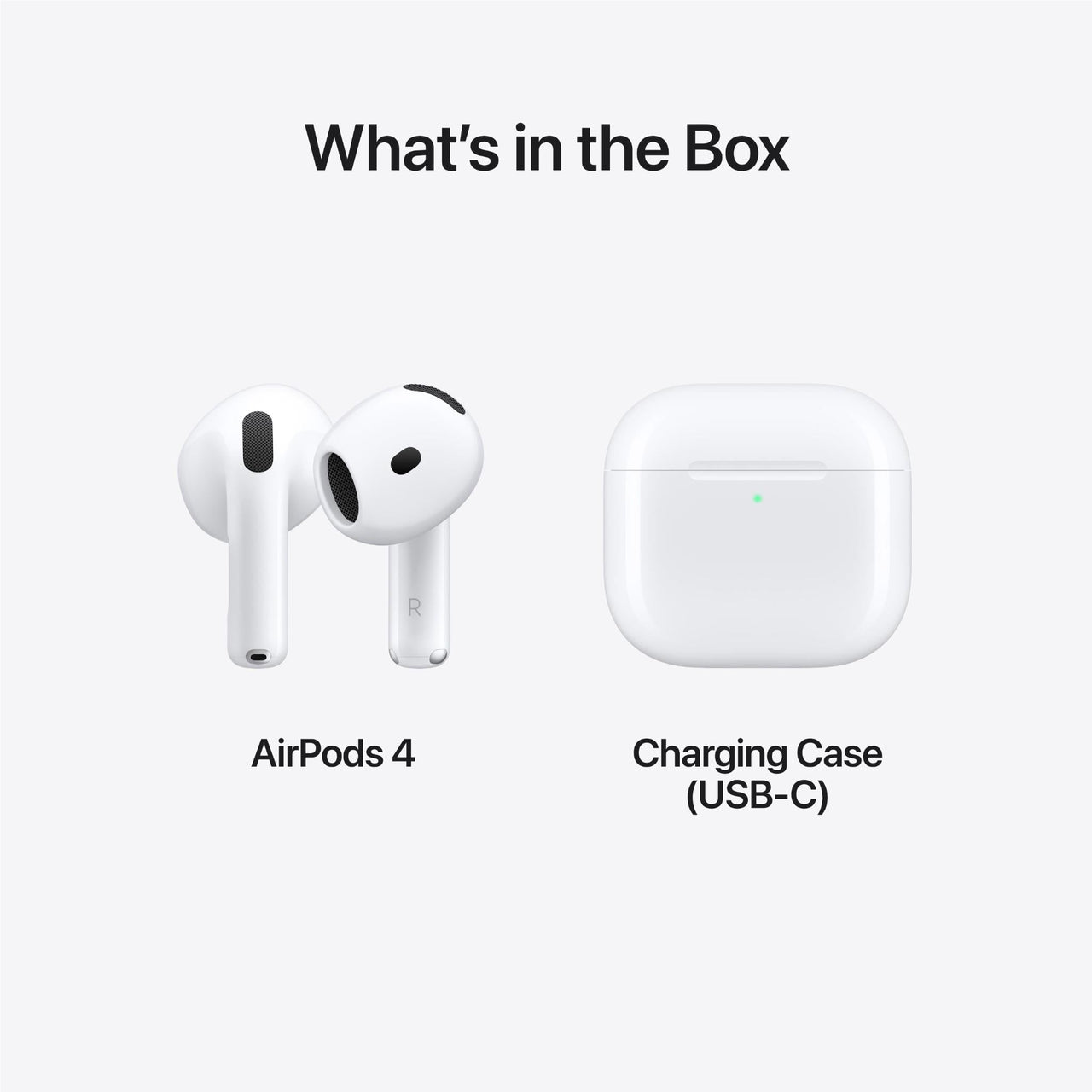 Apple AirPods 4 with USB-C Charging Case - White