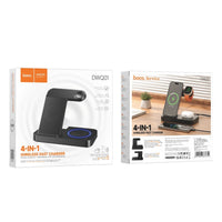 Thumbnail for HOCO DWQ01 4 in 1 Wireless Charging Stand - Black
