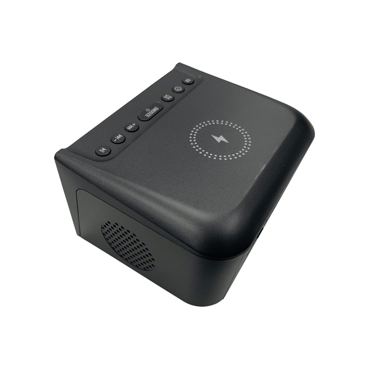 Laser Alarm Clock with Wireless Charging Bluetooth Connectivity