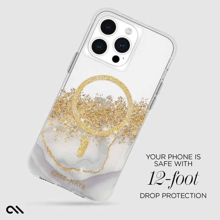Case-Mate Karat MagSafe Case For iPhone 15 Pro Max - Marble