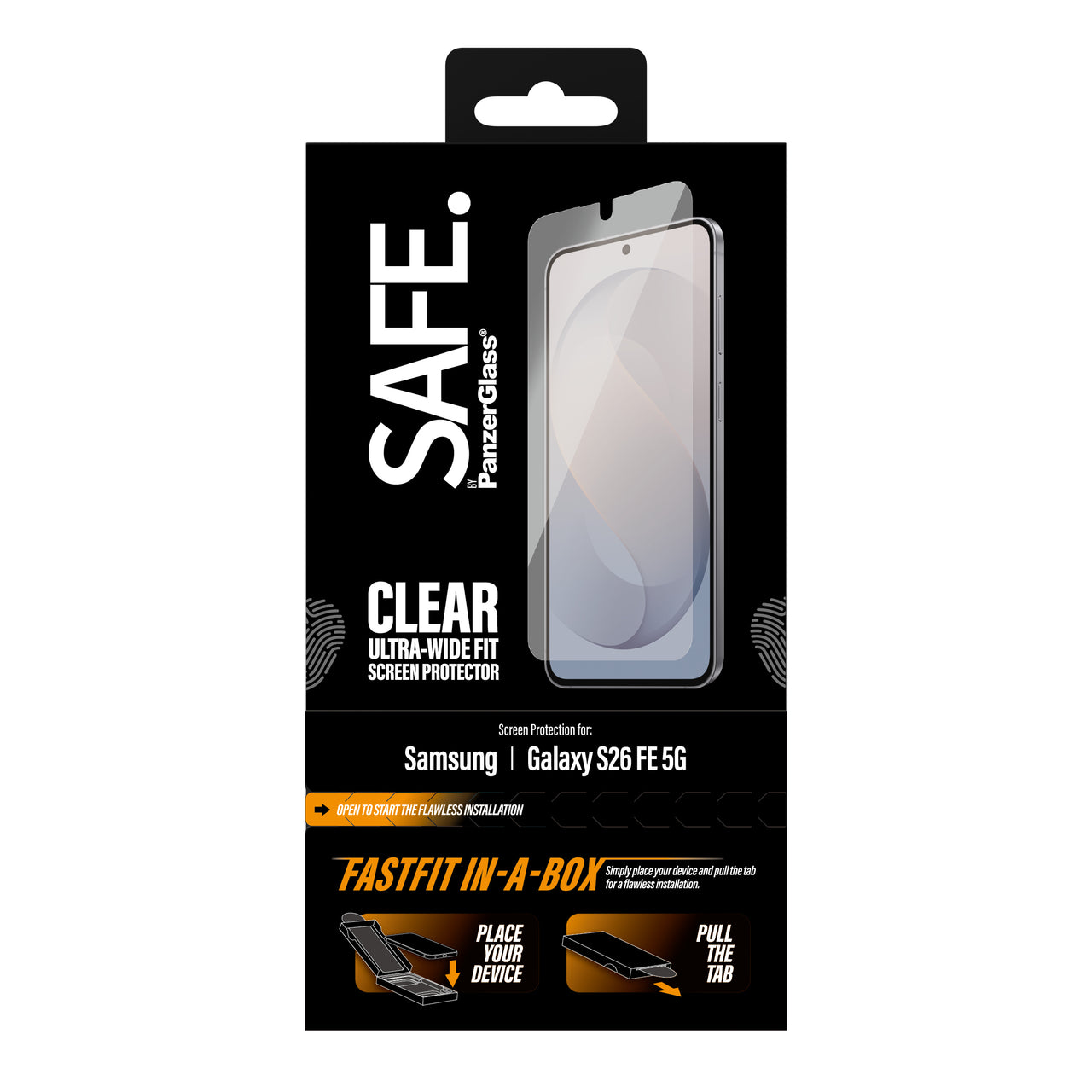 SAFE by PanzerGlass Ultra-Wide Fit Screen Protector for Samsung Galaxy S26 FE - Clear