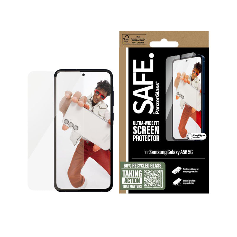 PanzerGlass Safe UtraWide Fit Screen Protector for Samsung Galaxy A56 5G