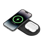 Thumbnail for Belkin BoostCharge Pro Qi2 2-in1 Magnetic Wireless Charging Pad- Black