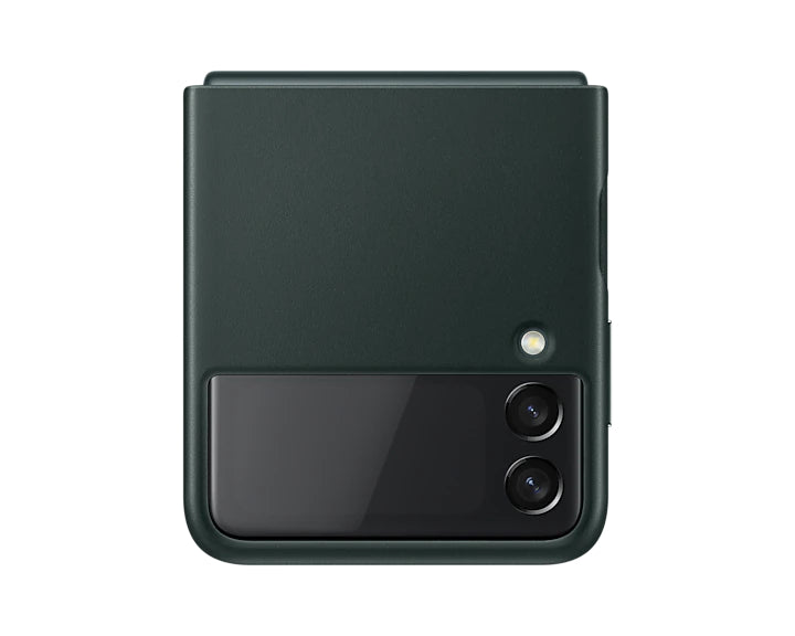 Samsung Leather Cover for Galaxy Flip3 - Green