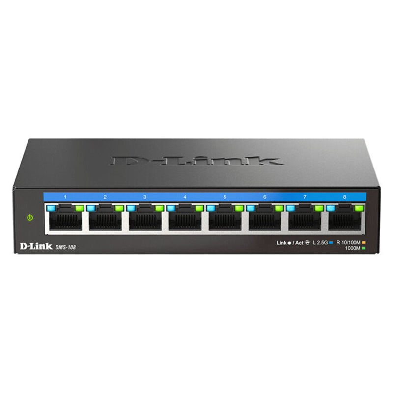D-LINK 8-Port Multi-Gigabit Desktop Switch - Black