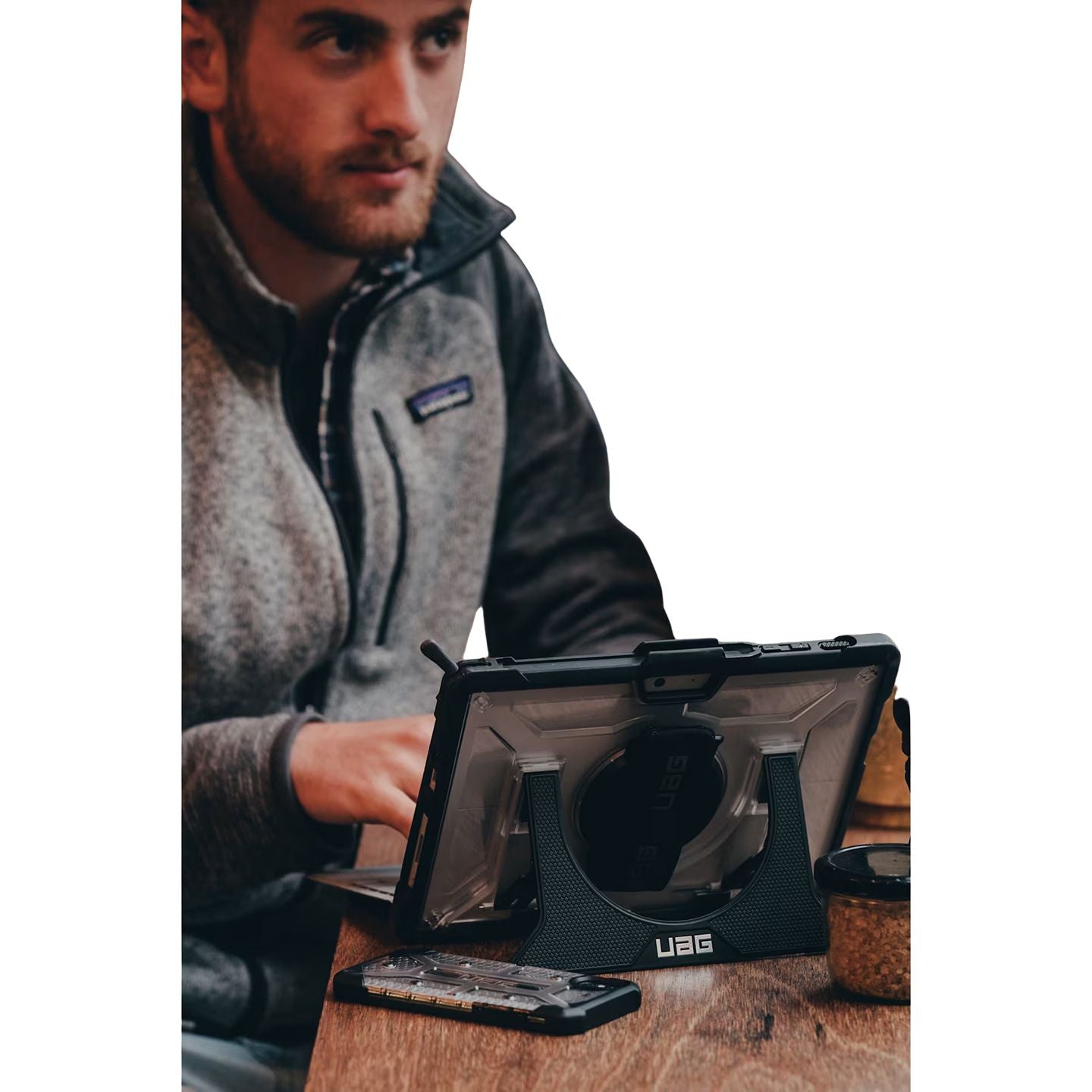 UAG Plasma Series Hand & Shoulder Strap for Surface Go Case - Ice