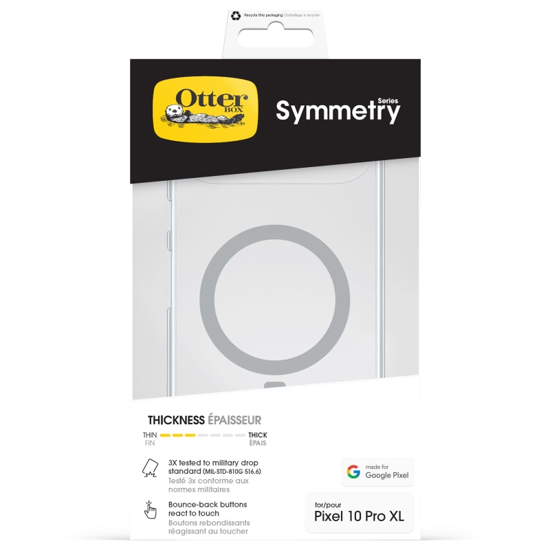 OtterBox Symmetry Case with Magnets for Google Pixel 10 Pro XL- Clear