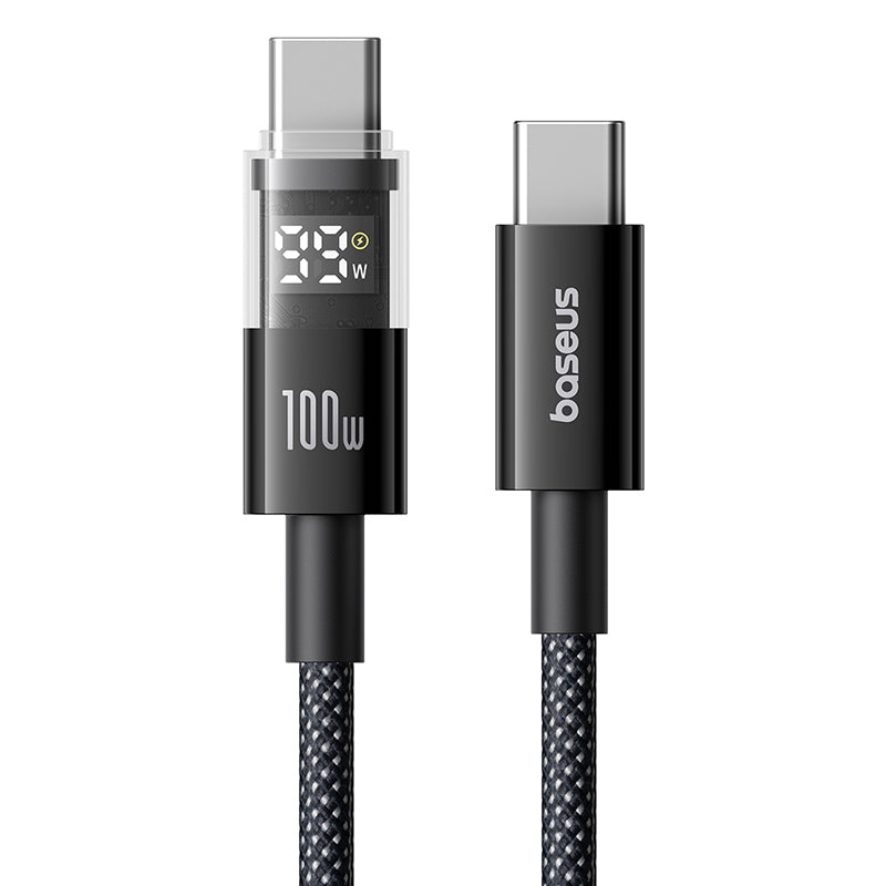 Baseus Display 2 Fast Charging Data Cable USB-C to USB-C 100W 1M - White