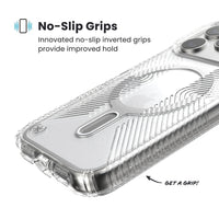 Thumbnail for Speck Presidio Clear Grip for iPhone 17 Pro Max - Clear/Silver