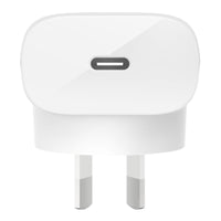Thumbnail for Belkin 20W USB-C PD Wall BoostCharger for Apple, Samsung + Universal - White