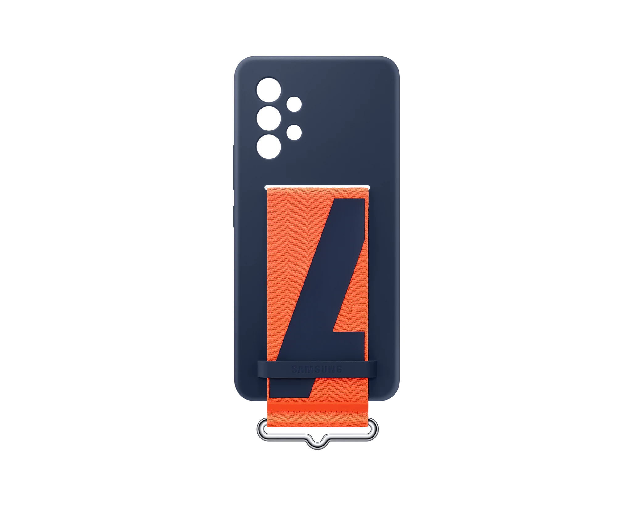 Samsung Silicone Cover with Strap for Galaxy A53 5G - Navy