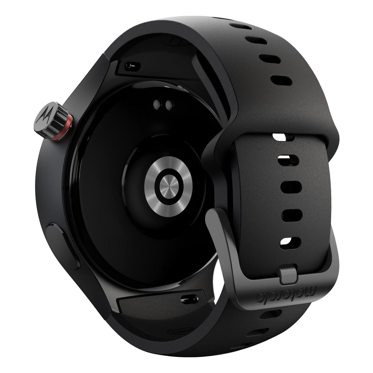 Moto Silicone Smart Watch - Black