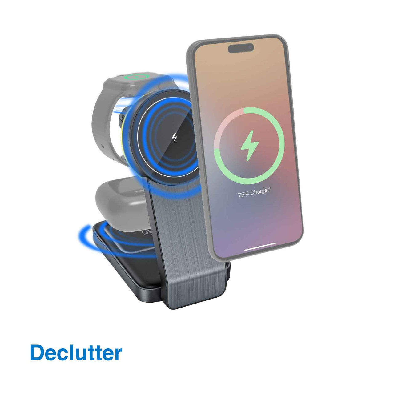 Laser ChargeCore Foldable 3-in-1 MagSafe Charger