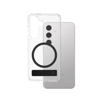Thumbnail for PanzerGlass CARE Kickstand with Magsafe Case for Samsung Galaxy S25 Plus- Clear/Black